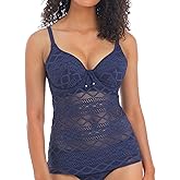 Freya Women's Standard Sundance Underwire Padded Tankini Denim