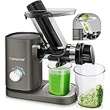 AMZCHEF Slow Juicer Machines Slow Masticating Juicer Cold Press Juicer Vegetables&Fruits Extractor 3'' Large Feed Chute Non-p