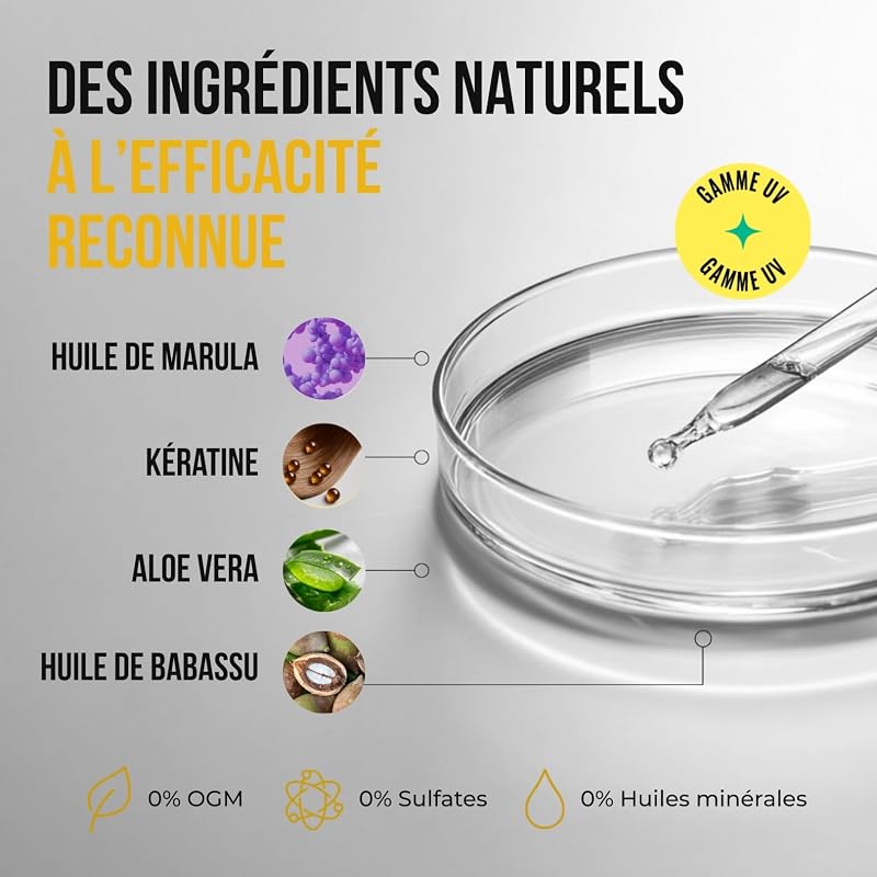 - Masque Cheveux Colorés Marula Protection Couleur - 250ml