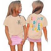 KEKEMI in My Big Sister Era Graphic Shirt Toddler Girl Promoted to Be Big Sis T-Shirt Baby Peace Graphic Short Sleeve Tee Top