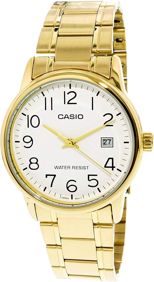 casio gold stainless steel watch
