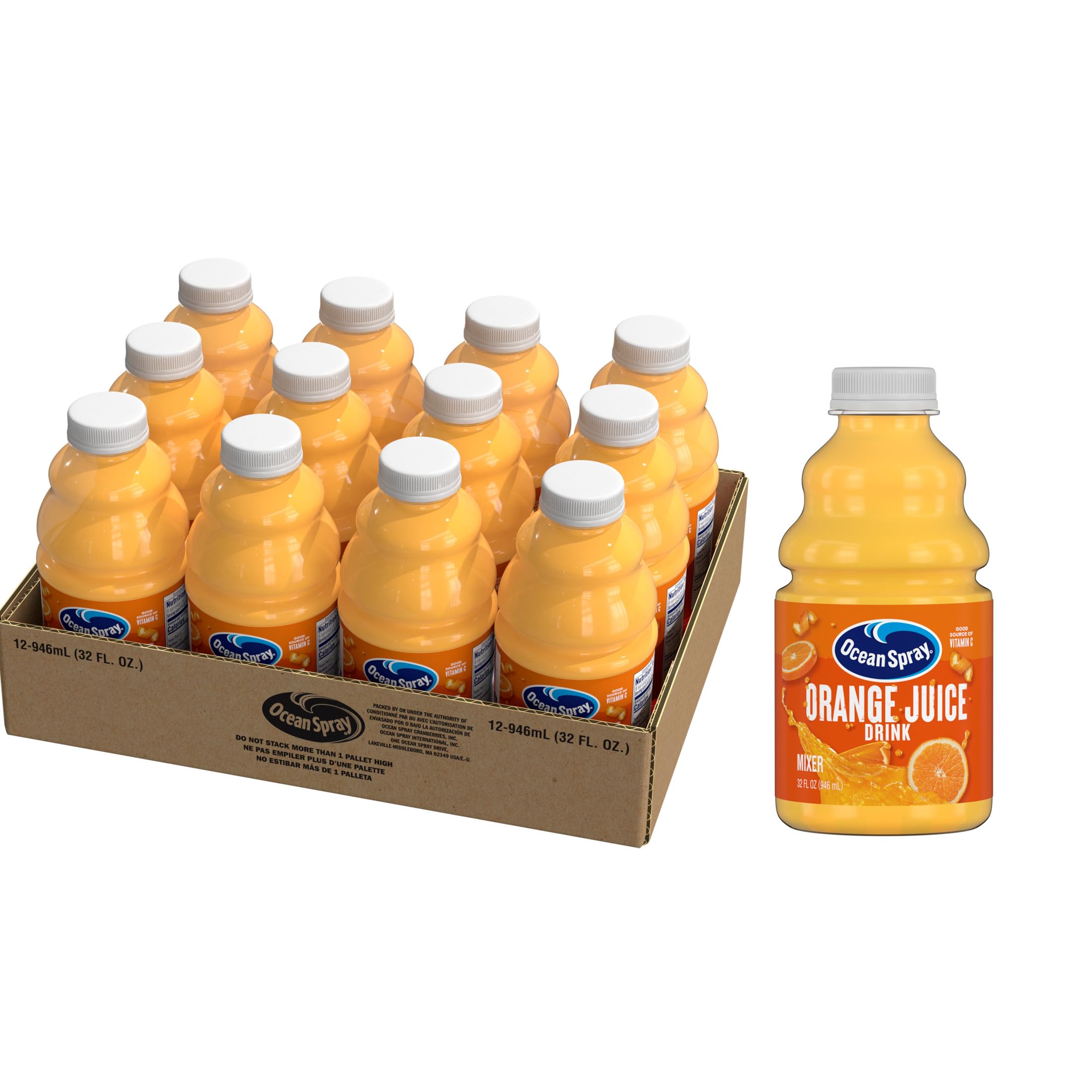 Ocean Spray® Orange Juice Drink, 32 oz Bottle (Pack of 12) Image