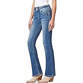 WallFlower Womens Flirty Curvy Flare High Rise Insta Stretch Juniors Jeans (Standard and Plus)