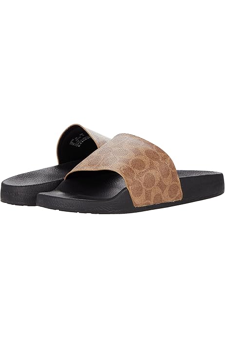 coach denim slides