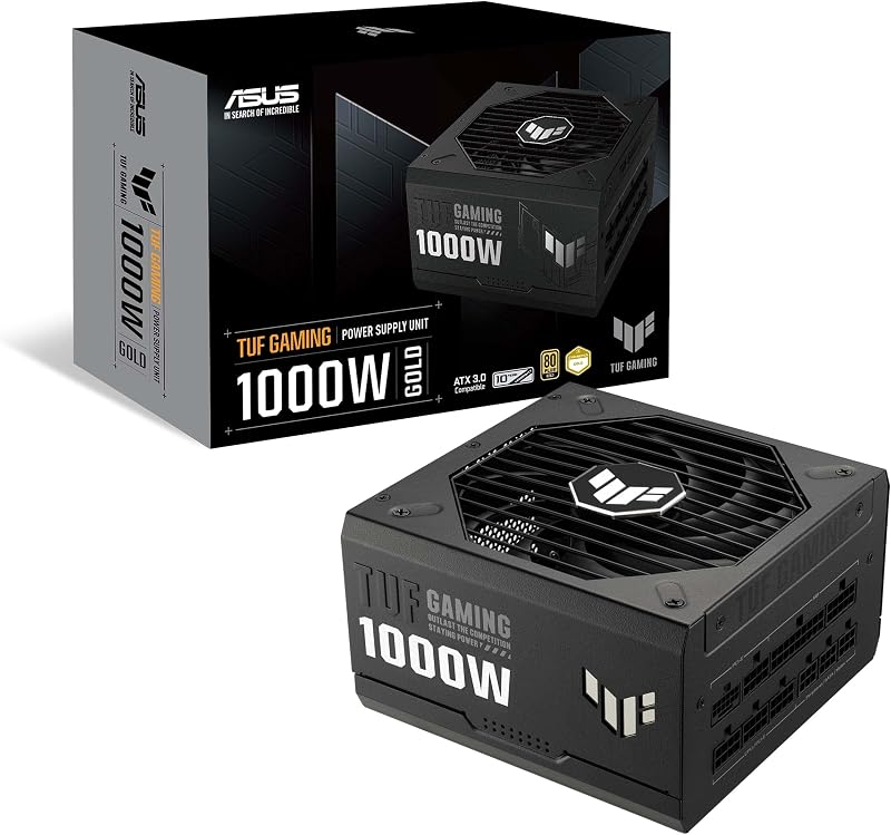ASUS TUF Gaming 1000W Gold Power Supply ATX 3.0 Modular 80+ Gold 10 Year