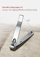 Walolo 1Pc Heavy Duty Nail Clipper Stainless Steel Toe Finger Nail Cutter view 7