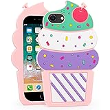 Dumkery Cute iPhone SE 2022 Case, Ice Cream iPhone