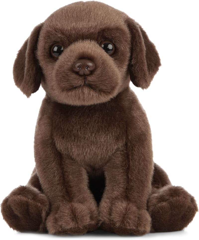 Living Nature Chocolate Labrador Puppy Soft Toy 16cm Brown