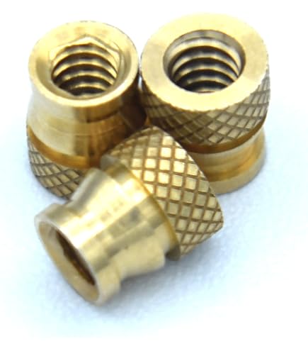 J&J Products Brass Threaded Insert 1/4-20 (STKB-0420) - 9.9mm OD, 7.9mm Length, Pack Of 25 - View #7