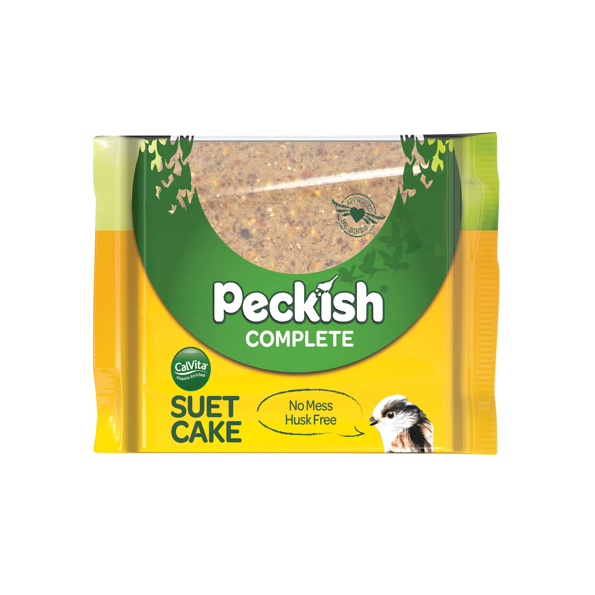 Peckish 60053044 Complete Suet Cake Block for Wild Birds, 300 g, Natural