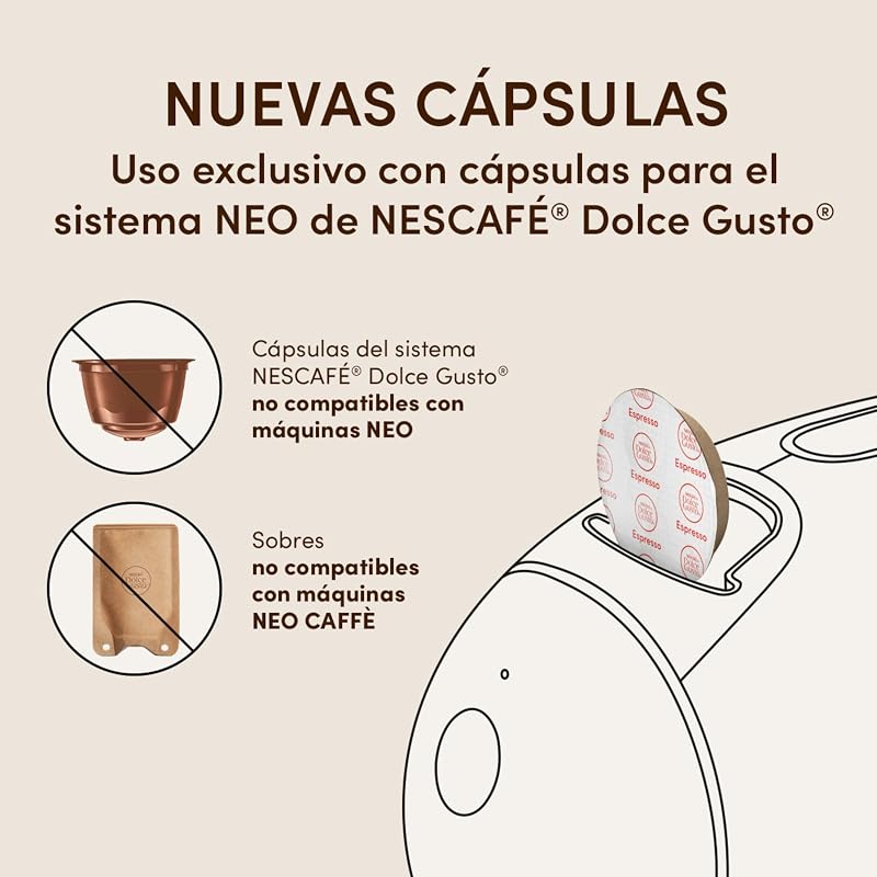 NESCAFÉ® Dolce Gusto NEO CAFFÈ Capsule Coffee Maker® + 3 packs