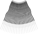 URAQT 24 Pcs Twisty Birthday Candles with Stands Black Metallic Long Candle view 8