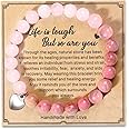 KORATER Get Well Soon Gifts for Women,Natural Stone Healing Bracelet, Inspirational Gifts for Women