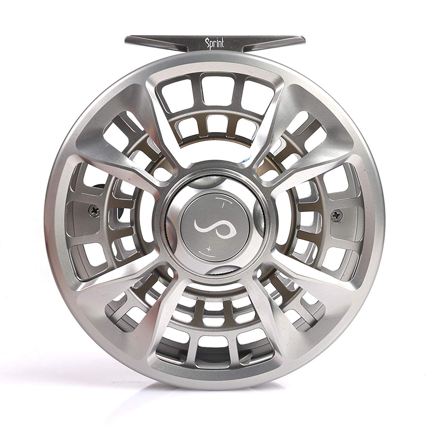 MAXIMUMCATCH Sprint Expert Fully Sealed Fly Fishing Reel CNC-machined Aluminum Alloy Body (Pearlite Silver, 9/11wt)