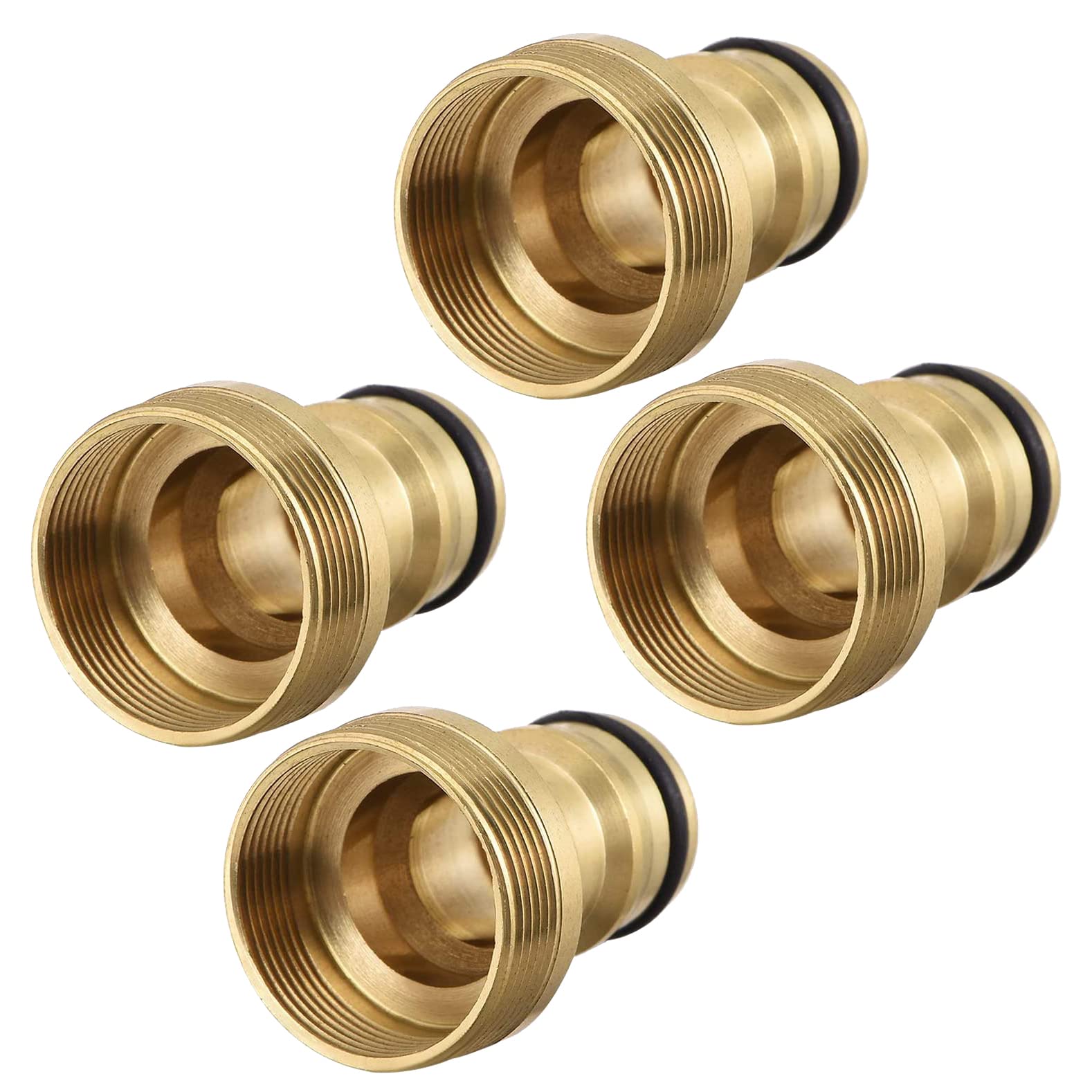 Hydrogarden 4 Pack Universal Kitchen Tap Connector, Universal Hose Connector Faucet with M22 Female Thread and M24 Male Thread, Water Hose Tap Connector Adapter for Garden Kitchen Washing Machine — image 1
