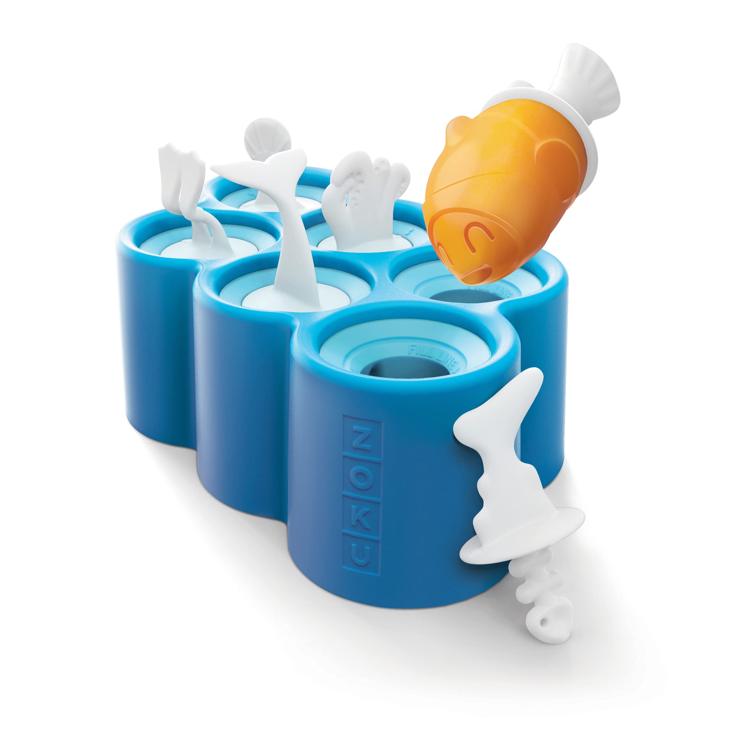 Zoku Fish Pop Moulds, Blue