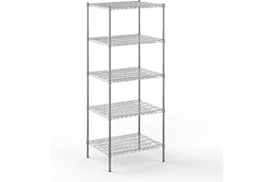Regal Altair 24" Deep x 30" Wide x 74" Height Wire Shelving Kit | 5-Tier | NSF Commercial Storage Rack Unit