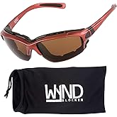 WYND Blocker Polarized Motorcycle Riding Sunglasses Sports Wrap Glasses
