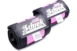 Schiek 12" Pink Heavy Duty Wrist Wraps - Wrist Band for Maximum Support