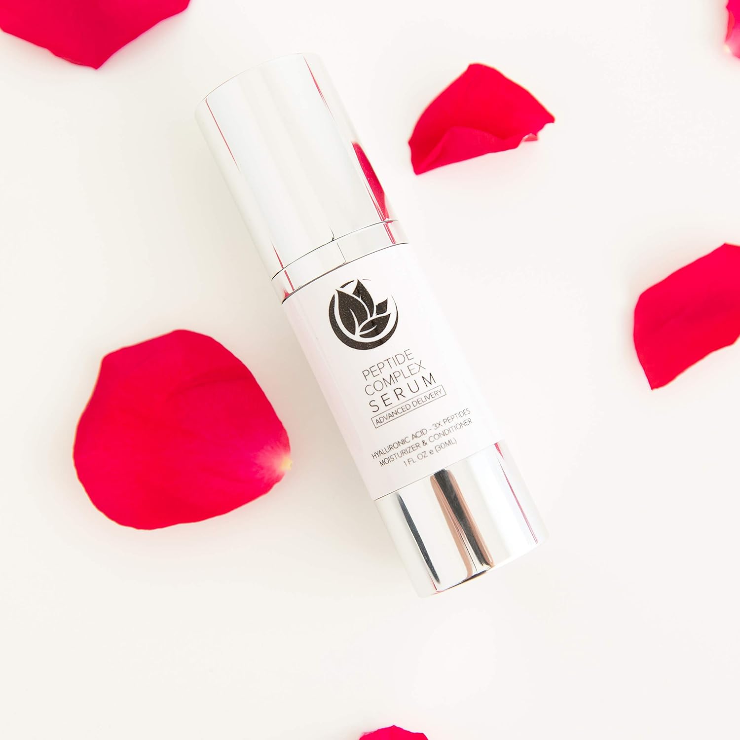 Microderm GLO Advanced Skincare Bundle Includes Diamond Microdermabrasion System, 10mm Filters 100 pack, Peptide Complex Serum, Sonic Facial Cleansing Brush. Perfect Anti Aging Treatment Kit (Silver): Beauty