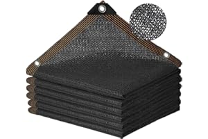 CENHADAM Shade Cloth for Garden with Grommets 6x8,Sun Shade Mesh Outdoor for Plant,Sunblock Netting for Patio Vegetable Greenhouse Canopy Chicken Coop,70% Black Shade Cloth