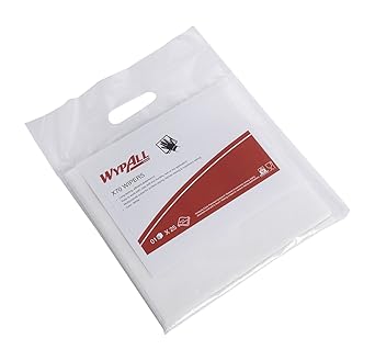 Wypall High Absorbent Reusable Wiping Cloth, 70 x 10 x 10 Inches, Pack of 25, White, 60015 by Kimberly-Clark