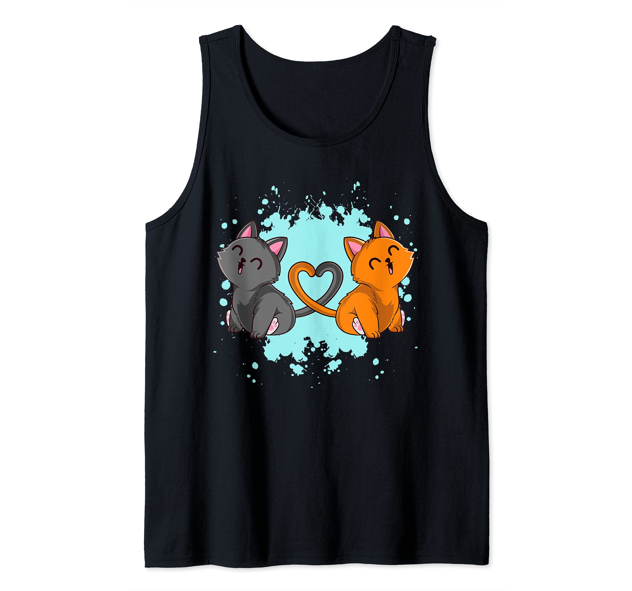 Love Heart Shape Pets Kawaii Otaku Kitten Claw Pet Meow Cat Tank Top