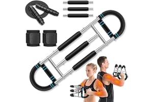 MoKo Twister Arm Trainer, Arm Exerciser Adjustable Resistance Levels from 60-170 lbs, Chest Workout Equipment for Enhancing U