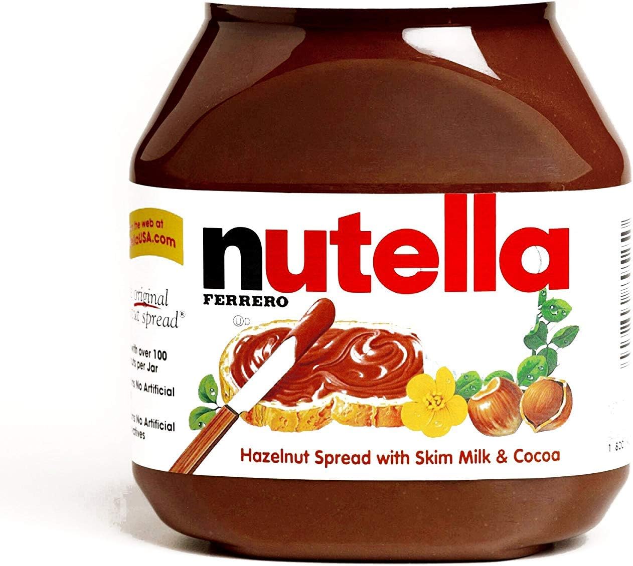 Large Nutella Hazelnut Spread 26.5 oz each (6 Items Per Order)