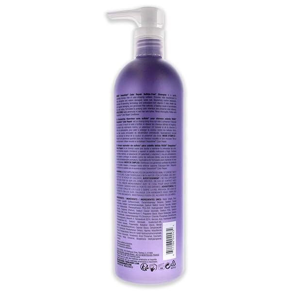 RUSK DEEPSHINE COLOR REPAIR SULFATE FREE SHAMPOO, REPAIRING AND RESTORING, PROTECTS COLOR, 25 FL.OZ.