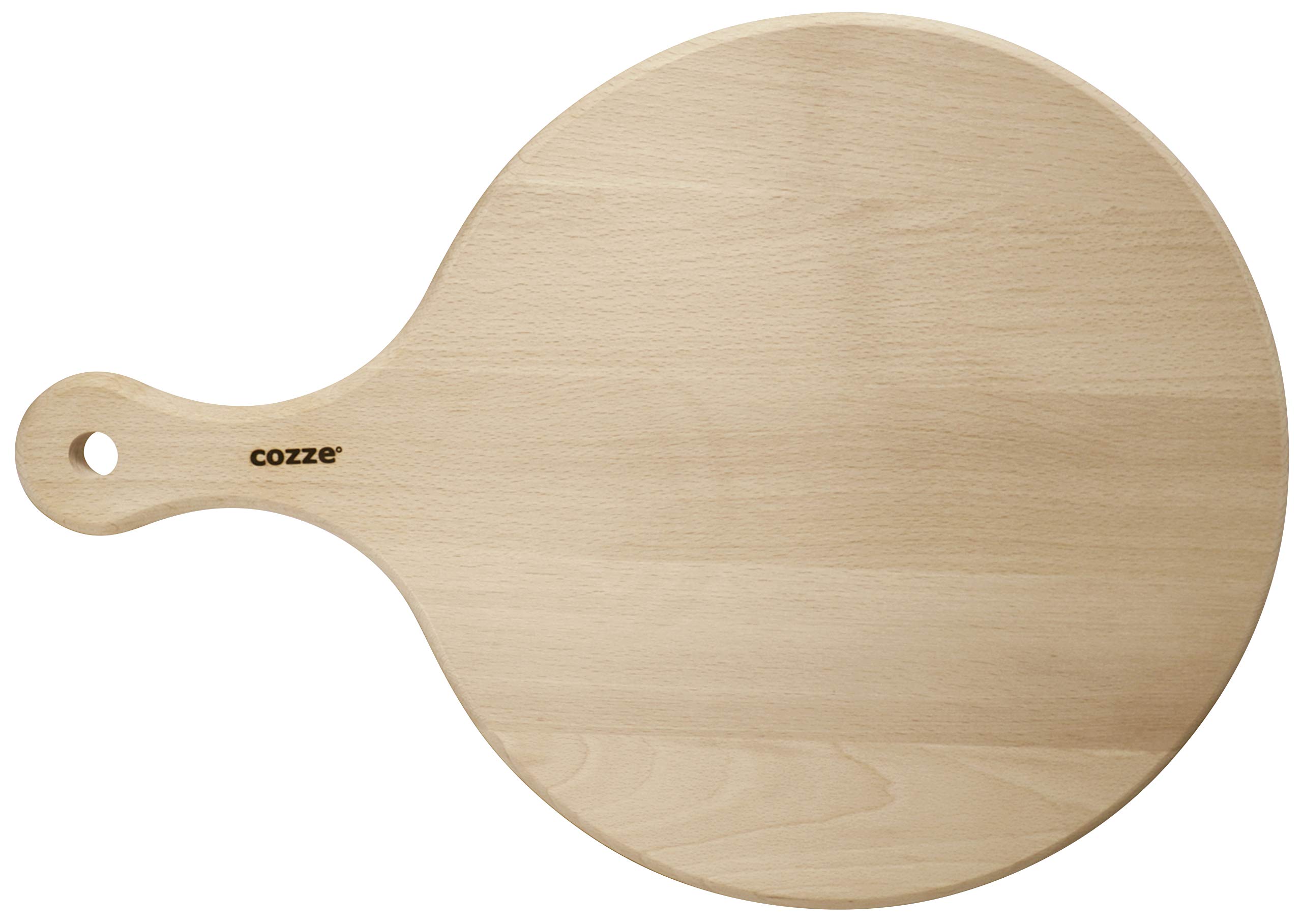 cozze Home>it Pizza Chopping Board with Handle Diameter 300 mm Beech