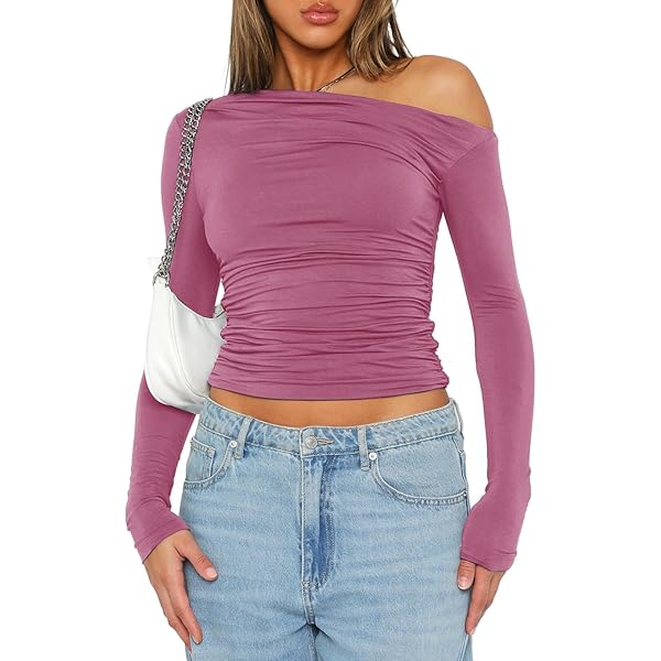 JULYTO Mesh Top Women Long Sleeve Pink Ribbon Bow Pattern