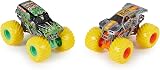 Monster Jam 1:64 Pack Two Trucks Grave Digger vs Higher Education Bulldozer view 6