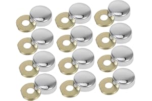 SOESFOUFU Mirror Finish Decorative Screw Caps Threaded Screw Decorative Bolt Cap for Furniture Easy Install Screw Covers