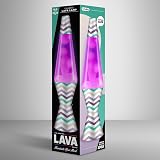 Lava Lamp 2494 White Wax Pink Liquid Decorative Base Cap 14.5in UK Plug view 6