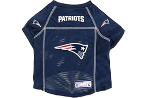 Littlearth NFL New England Patriots Basic Pet Jersey, Team Color, Large