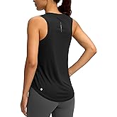 SANTINY Women's Sleeveless Workout Tops Lightweight Tennis Yoga Athletic Running Shirts Racerback Tank Tops for Women