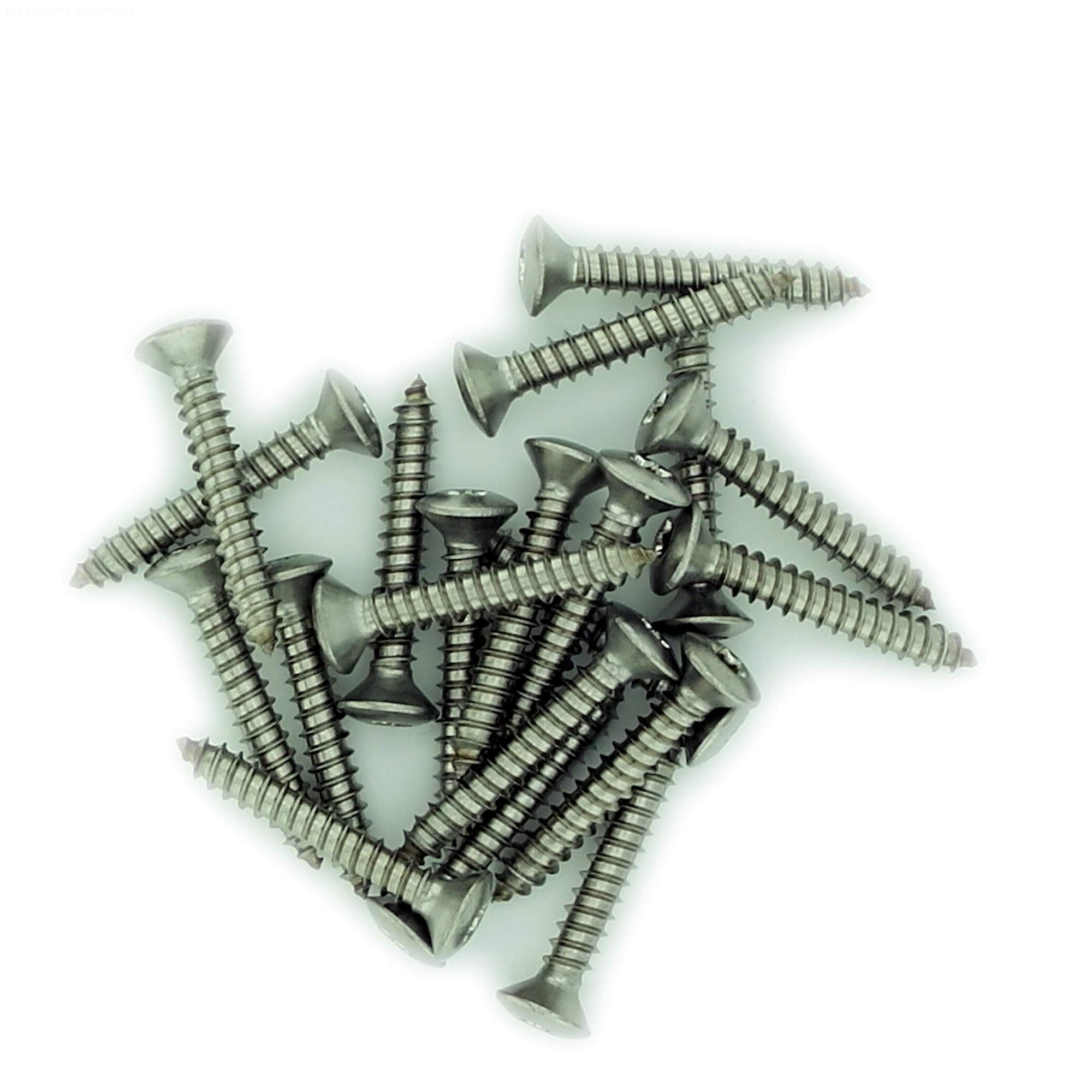 No.2 x 0.625 (2.2mm x 16mm) TX Raised Countersunk Self-Tapping Screw - Stainless Steel (A2) (Pack of 20)