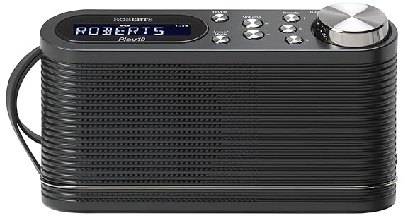 Roberts Radio Play10 Tragbares-Radio (DAB+/DAB/FM Tuner) schwarz
