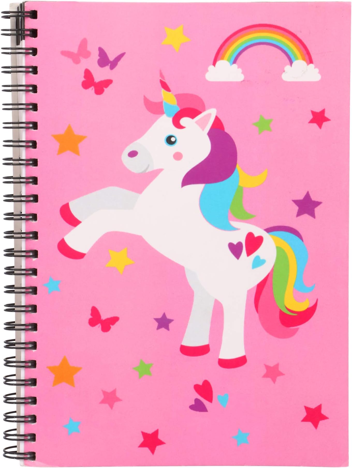 Hamster London Official Spiral 150-Page Notebook, A5 Size (Unicorn Purple)