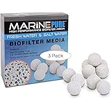 CerMedia MarinePure 1.5-Inch Sphere Bio-Filter Media for Marine and Freshwater Aquariums, 1-Gallon (Three Pack)