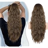 ZQIAN BEAUTY Drawstring Ponytail for Women, 26 inch Long Ponytail Extension | Synthetic Pony Tails Hair Extensions, Hair Extensions Ponytail for Daily Use (Color: Medium Brown)