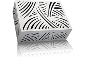 Decorative Doorbell Cover Box, Protective Housing for Doorbell Installation (ABSTRACT FOLIAGE PATTERN)