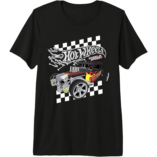 Amazon.com: Hot Wheels - Bone Shaker Wheelie Spooky T-Shirt
