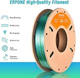 ERYONE Silk PLA Dual Color 1.75mm 250g Blue Green 3D Printer Filament view 3
