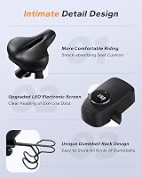 MERACH Exercise Bike with LED Display and App Connectivity 300lb Capacity view 8