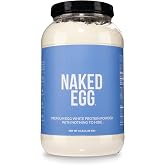 Naked 3LB Non-GMO Egg White Protein Supplement Powder, Unflavored, No Additives, Paleo, Dairy Free, Gluten Free, Soy Free &ndash; 25g Protein, 44 Servings, 3 pounds