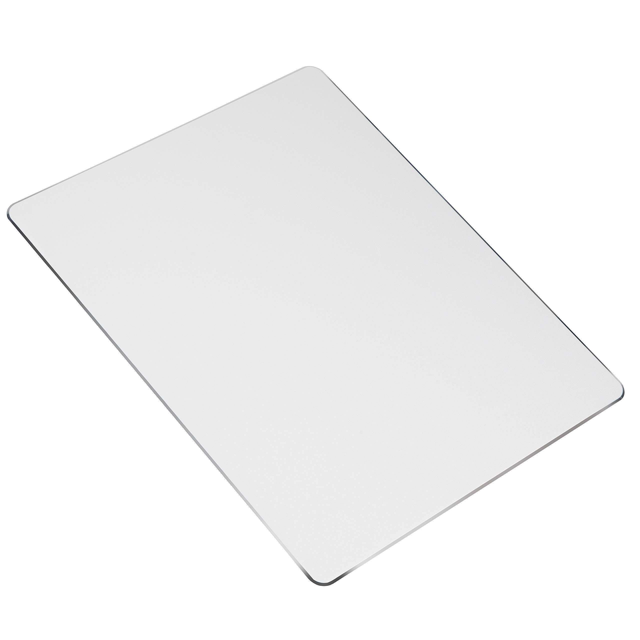 MengH-SHOP Metal Aluminum Mouse Pad Thin Hard Mouse Mat Double Sided Waterproof Mousepad for Laptop, Computer and PC 220 * 180 * 2 MM (Silver)