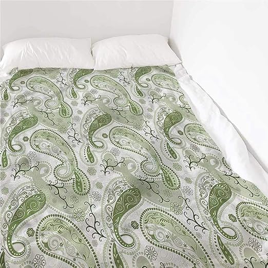 Blanket Paisley, Swirls and Lines Pattern Lightweight Summer Blankets Perfect for