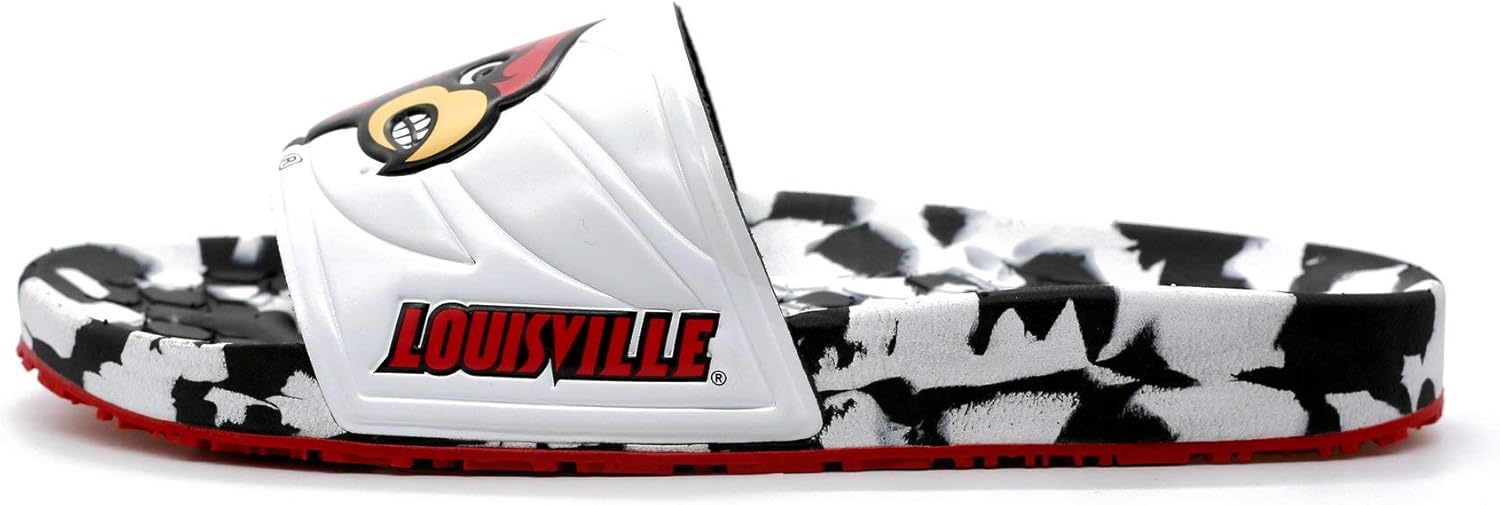 Hype Co University of Louisville UL Cardinals Slydr Sports Slide Sandal : Clothing
